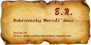 Bobrovszky Mercédesz névjegykártya